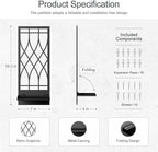 Wall Candle Holder, Black Metal Wall Art, Line Wall Candle Holder for Living Room, Dining Room, Bedroom, Bathroom (2 Pack, 16.5 x 7 in) - Image 2