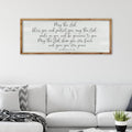 ZZJJHYWGQ Christian Wall Decor Numbers 6:24-26, Wood, 40"×15" by Unknown
