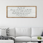 ZZJJHYWGQ Christian Wall Decor Numbers 6:24-26, Wood, 40"×15" by Unknown