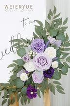 Artificial Wedding Arch Flowers Kit(Pack of 2) for Wedding Arch, Bridal Shower, Ceremony and Reception Backdrop Decoration (Dancing Purple Kelsang Flowers) - Image 4