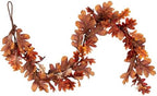 Vickerman 60" Orange Autumn Oak Leaf Garland. It Measures 60 by 9 inches. by Unknown
