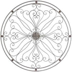 Deco 79 Metal Scroll Home Wall Decor Wall Sculpture, Wall Art 40" x 1" x 40", Bronze - Image 5