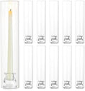 Hurricane Glass Candle Holders: 12" Tall Cylinder Cover Set of 10 by CreatedforWeddingsandHome