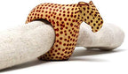 Global Crafts KWF012_C - Handcarved Mahogany Wooden Napkin Ring Holders - Cheetah, Set of 6 by Global+Crafts