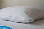 Set of 2 Queen Size SureGuard Pillow Protectors - 100% Waterproof, Bed Bug Proof, Hypoallergenic - Premium Zippered Cotton Covers - Smooth - Image 2