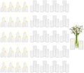VEVOR Pillar Candles and Glass Vases Set 120 Pcs, Clear Cylinder Hurricane Candle Holders for Wedding Centerpieces, Tall Vase for Table Decor, Wedding Party,Thanksgiving,White (2.56" x 4.7",5.9",7.9") by VEVOR