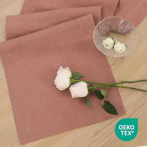 Linen Table Runner 90 Inches Long, 100% French Linen Table Runners - Image 4