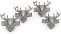 Arthur Court Elk Head Napkin Rings - Rustic Metal Set of 4 for Lodge Decor, Thanksgiving & Holiday Dining by ArthurCourt