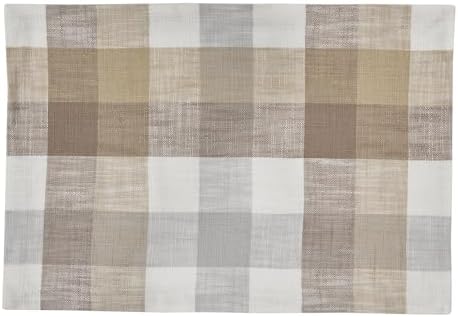 Split P Bentley Plaid Placemat Set of 4, Brown - Image 2