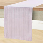 Solino Home 100% Pure Linen Table Runner, 14 x 90 in, Pink and White Stripe - Image 3