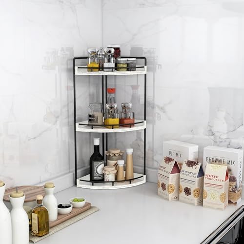 Dorhors Corner Bathroom Organizer Countertop,Vanity Counter Storage Shelf - Image 6