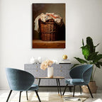 Laundry Room Oil Painting,Rustic Home Decor,Vintage Laundry Basket Wall Art,Vintage Laundry Artwork,Laundry Day Print,Farmhouse Decor,Cottage Core Art,Antique Laundry Painting 24x36inch Unframed - Image 4