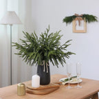 32Pcs 18"Lifelike Touch Artificial Christmas Norfolk Pine Branches for Vase - Image 6