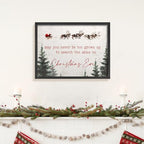 LITIVY Framed Christmas Wall Art 12”x16.5” Farmhouse Wall Decor May You Never Be Too Grown Up To Search The Skies On Christmas Eve Christmas Decorations Home Decor (Black, 12 * 16.5 in) - Image 2