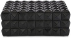 Perilla Home Large Decorative Storage Box – 8" x 5" x 3" – Black MDF with Madison Black Resin Finish – Wooden Keepsake Chest for Blankets, Crafts & Home Organization - Image 4