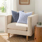Pallene Faux Fur Decorative Throw Pillow Covers 24x24 Set of 2, Ombre Grey - Image 4