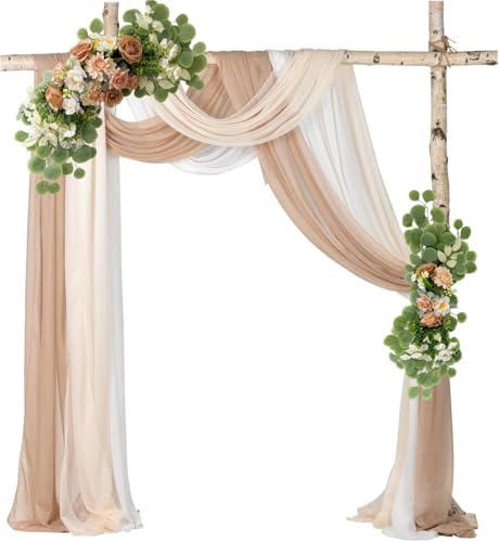 Wedding Arch Flowers 2PCS Artificial Flower Arrangements - Image 2