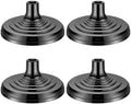 Leinuosen 4 Pcs Flag Holder Stand FlagPole Stand Flag Pole Base for Indoor Outdoor 1.3/1.1 Inch Diameter Flagpole Garden House Classroom Churches Meeting Party Flags Banner (Black) by Leinuosen