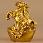 Brass Tiger Statues Chinese Feng Shui Zodiac Statue Small Lucky Figurine Animal Sculpture Ornament for Home Office Decor (Tiger) - Image 7