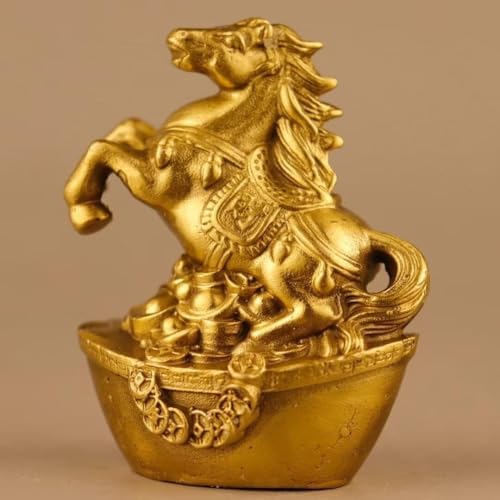 Brass Rooster Statues Chinese Feng Shui Zodiac Statue Small Lucky Figurine Animal Sculpture Ornament for Home Office Decor (Rooster) - Image 7