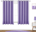 KOUFALL Lavender Purple Curtains for Bathroom Small Window 2 Panels Blackout Short Curtains for Bedroom Kids Girls Room 60x45 Inch Length Orchid Periwinkle by KOUFALL