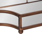 Kate and Laurel Ciel Modern Scalloped Tray; 19 x 13 x 3. Bronze; Decorative Mirrored Tray for Storage and Display - Image 5