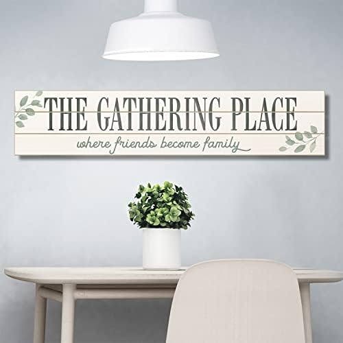 Highland Home Gathering Place Horizontal Wood Entryway Sign - Image 6