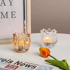 GOLDEAL 12Pcs Clear Votive Candle Holders,Clear Thick Glass Tea Light Candle Holder Bulk,Tealight Candle Jars for Wedding Table Decor,Party Supplies,Bridal Shower,Baby Shower,Tables Centerpieces - Image 2