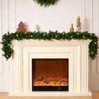 6FT 1Pcs Prelit Realistic Faux Norfolk Pine Garland for Christmas Decor by KIWDY