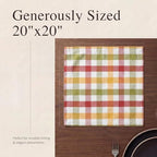Urban Villa Cloth Napkins Cotton 20x20 (Set of 12) Harvest - Image 6