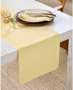 Solino Home 100% Pure Linen Table Runner Golden Straw, Fete 14 x 144 in - Image 2