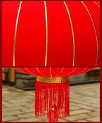 Silk Lantern Oriental, Round Red Lanterns, Large Silk Lantern with Golden Fu, Lunar New Year Decorations for Chinese New Year(Harmony,100# 2pcs) - Image 6
