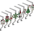 Christmas Stocking Holders Set of 8, Christmas Stocking Holders for Mantle Set of 8, Fireplace Stocking Hangers 8 Pack, Stocking Stand, Farmhouse Rustic Xmas Decorations for Home Indoor by K-MLICE