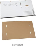 Universal One Lift-Off Lid File Storage Box, Legal, Fiberboard, White, 12/Carton (95221) - Image 2