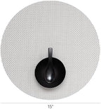 Chilewich Basketweave Placemats, Woven Round Placemats Set of 4 - Image 2