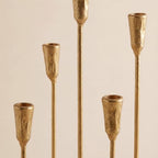 5-Arm Gold Candelabra Candle Holder Detachable Metal Taper Candleholders - Image 5