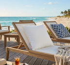 Outdoor/Indoor Sunbrella Throw Pillows Square Set of 2 Pieces 24 inch x 24 inch Canvas Natural - Cover Only, Insert Not Included - Image 3
