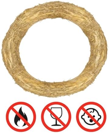 Straw Wreath/Straw Romans 30 cm - Set of 3 | Natural Straw Wreaths Diameter 30 cm x 5 cm | Wreaths for Crafts, Decorating & DIY | Christmas Wreath, Door Wreath, Table Decoration, DIY Wreath - Image 4