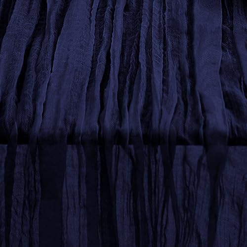 10 Pack Navy Blue Cheesecloth Table Runner 35x120 Inch 10Ft Rustic Gauze Cheese Cloth Table Runner Sheer Cheesecloth Table Runners for Wedding Party Bridal Shower Decoration - Image 5