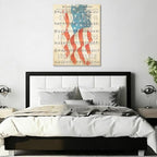 July 4th Patriotic Canvas Wall Art 4th of July USA Decorations My Country 'Tis of Thee American Flag Wall Art Print Independence Day Home Decor 20x24in - Image 5