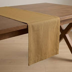 Solino Home 100% Pure Linen Table Runner Caramel Woven, Fete 14 x 60 in - Image 5