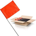 Fluorescent Orange Marking Flags 1000 Pack - 4x5x15 Inch Bulk Yard Flags - Markers For Lawn, Irrigation, Landscaping, Survey & Sprinkler Head Marking by ACESupply