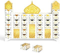 Wooden Ramadan Countdown Calendar, Eid Mubarak Advent Calendar with Drawer, Mosque Shaped Fillable Muslim Ramadan Decoration for Home Holiday Tabletop Decor Gift Party Supply by Unknown