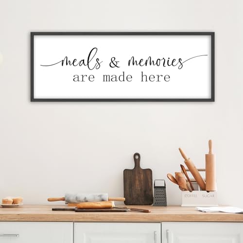 YWJKWLGS Kitchen Signs Wall Decor Art Meals and Memories Are Made Here Sign - Image 4