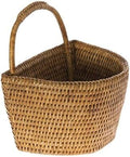 KOUBOO La Jolla Rattan Wall Storage Basket, Small Hanging Organizer, Brown by KOUBOO