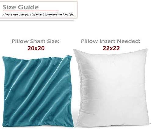 Nestl Throw Pillow Covers, Cozy Velvet Decorative Outdoor Pillow Covers 20X20 Inches, Soft Solid Cushion Covers for Sofa, Bed and Car, Set of 4 - Beach Blue - Image 2