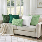 decorUhome Faux Fur Plush Forest Elf Throw Pillow Covers 26x26 Set of 2 - Image 5