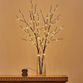 Birchlitland Lighted Brown Branches 32IN 100 LED with Timer Battery Operated, Artificial Tree Branch with Warm,Willow Branch Lights for Home Bedroom Fireplace Christmas Holiday Decoration by Birchlitland