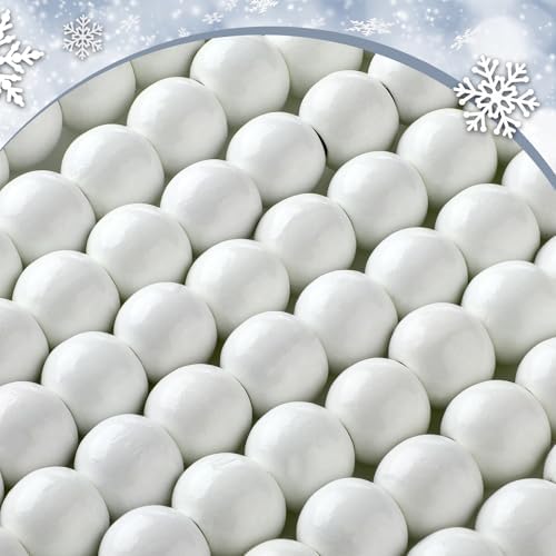 Giegxin 2 Pcs Wood White Christmas Bead Garland 66 Feet in Total Farmhouse - Image 2