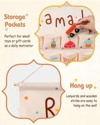 Swooflia Ramadan Countdown Calendar for Kids - 2026 EID Advent Days Empty Pockets with Good Deeds List for Islamic Muslim Mosque Mubarak Home Decorations Gifts Decor for Home Wall زينة رمضان - Image 4